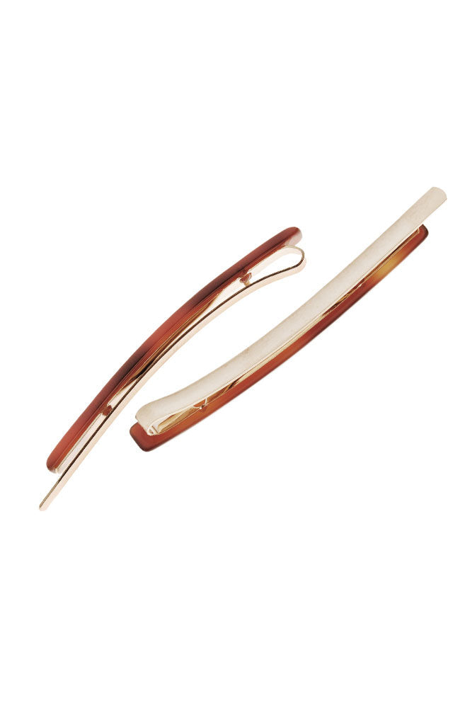 Bobby Pin Pair on Gold Wire - Classic